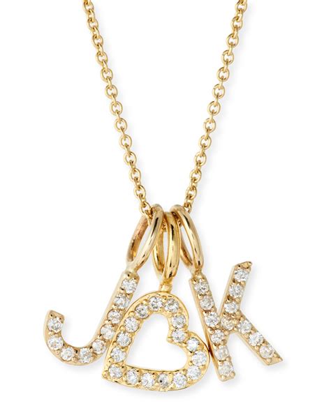 sarah chloe initial necklace.